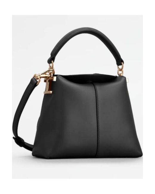 Tod's Black T Case Mini Tote Bag