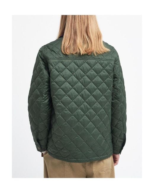 Barbour Green X Mk Kenning Logo-Patch Padded Jacket for men