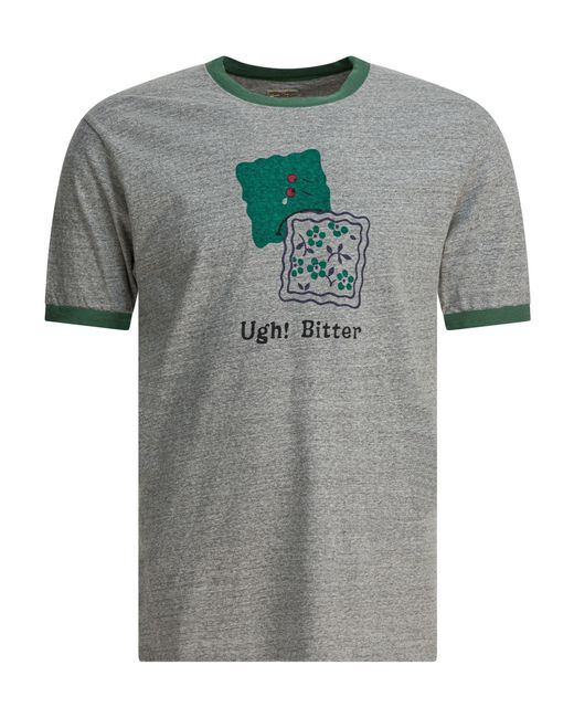 Kapital Gray Short-Sleeved T-Shirt for men