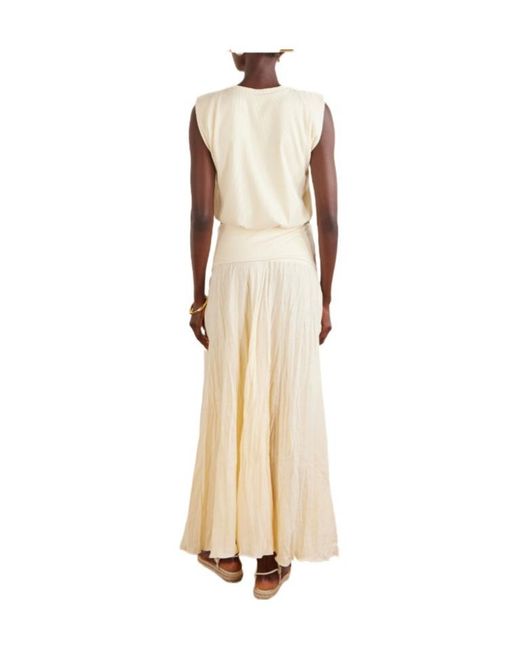 Johanna Ortiz White Muraya Ribbed Tank Top