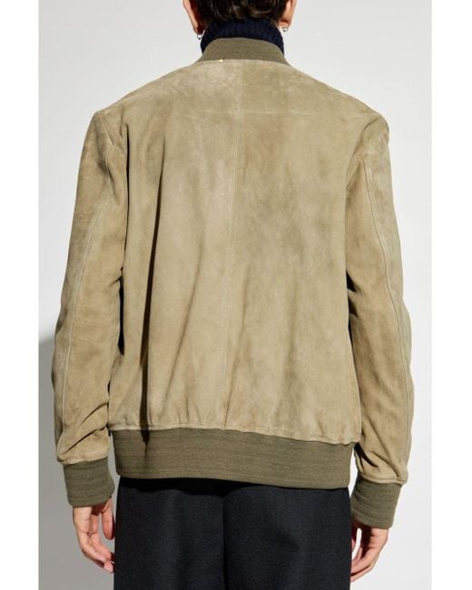 Paul Smith Natural Zip-Up Long-Sleeved Bomber Jacket for men