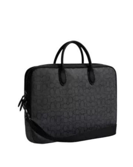 COACH Black Theo Work Bag