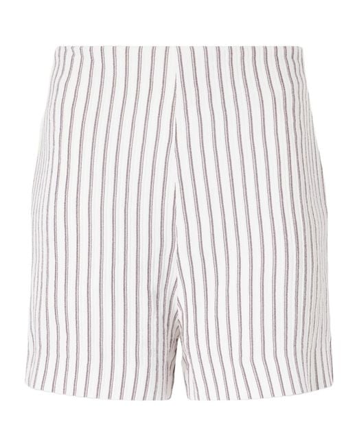 TOVE White Striped Shorts
