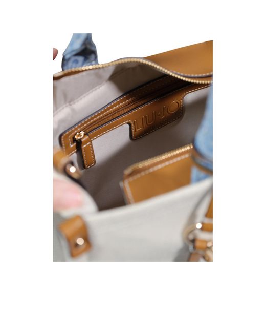 Liu Jo White Medium Jacquard Bag