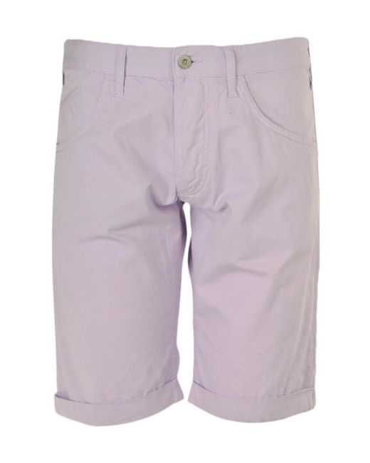 Armani Jeans Purple Logo Shorts for men