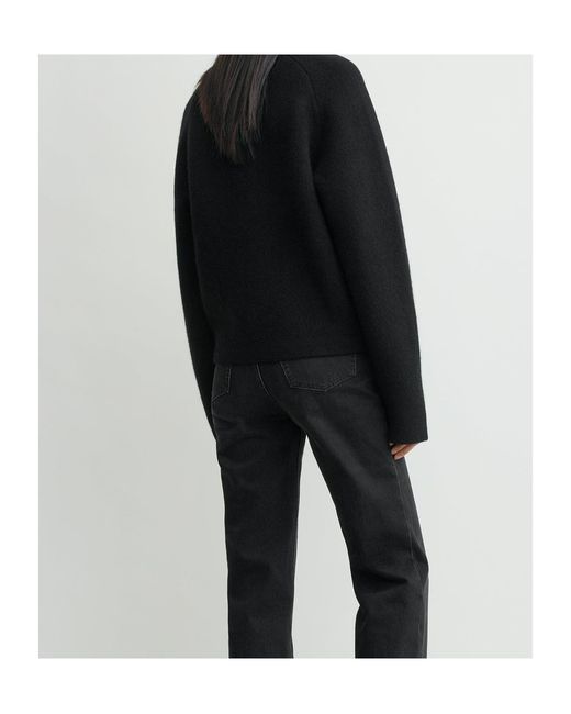 Totême Black Totême Buttoned Knitted Cardigan
