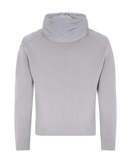 Stone Island Gray Diamond-Quilted Jacket for men