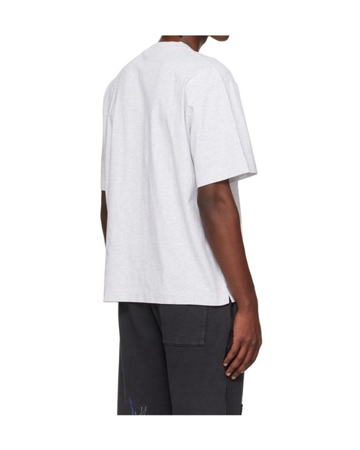 Off-White c/o Virgil Abloh White Puffy Type Skate Crew Neck T-Shirt for men