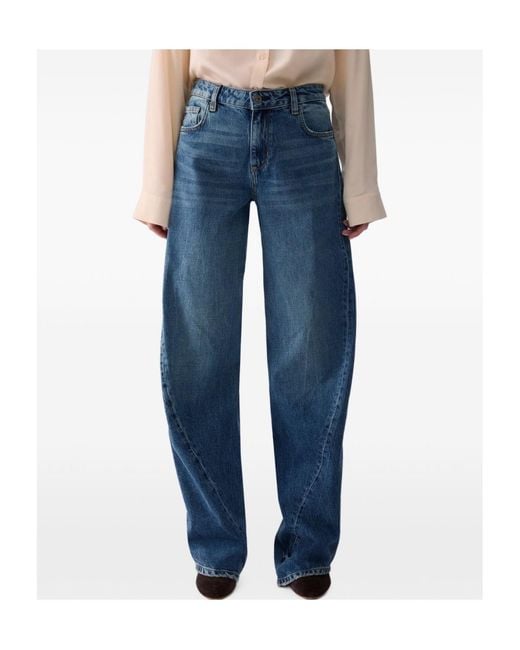 Liu Jo Blue Jeans With Asymmetrical Seams