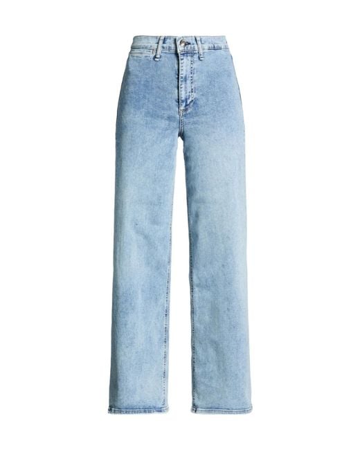 Rag & Bone Blue Plain Colour Straight-Leg Jeans