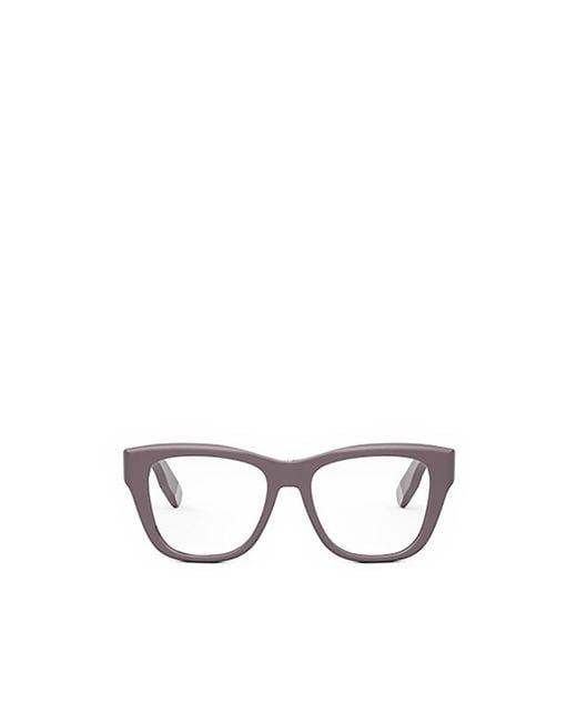 Dior White Eyewear Square Frame Glasses