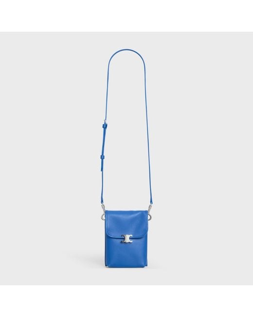 Céline Blue Vertical Pouch Soft Triomphe for men