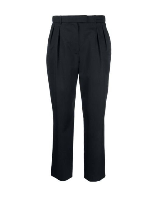 A.P.C. Black High-Waist Cropped Trousers