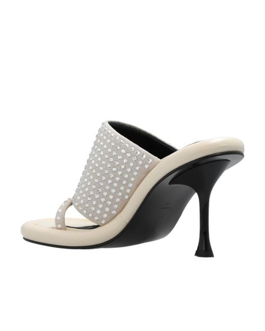J.W. Anderson White Jw Anderson Bumper Embellished Mules