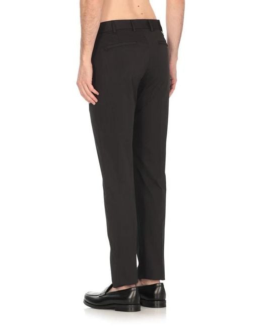 PT01 Black Pt Torino Straight-Leg Slim Fit Pants for men