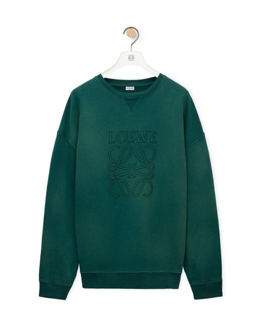 Loewe Green Regular Fit Sweatshirt for men