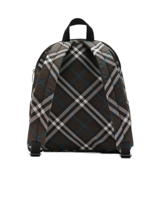 Burberry Black Vintage Check Backpack for men