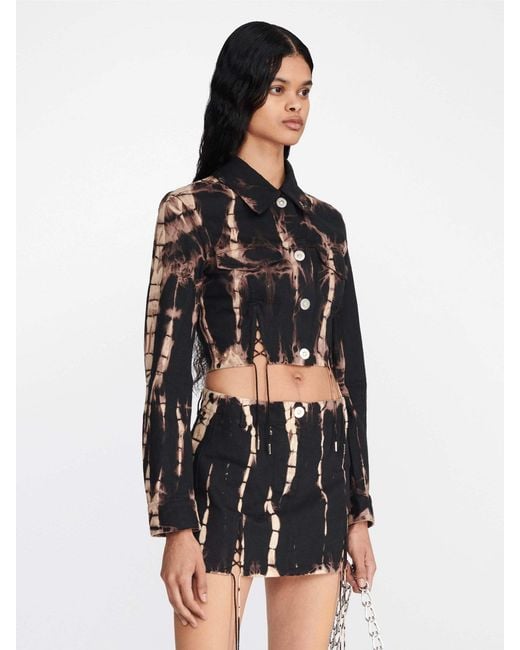 Dion Lee Black V-Wire Cropped Jacket