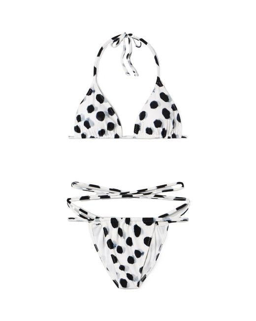 Norma Kamali White Criss Cross Bra Bottom