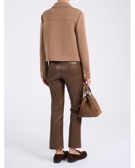 Max Mara Brown Smmsabato Button-Up Jacket