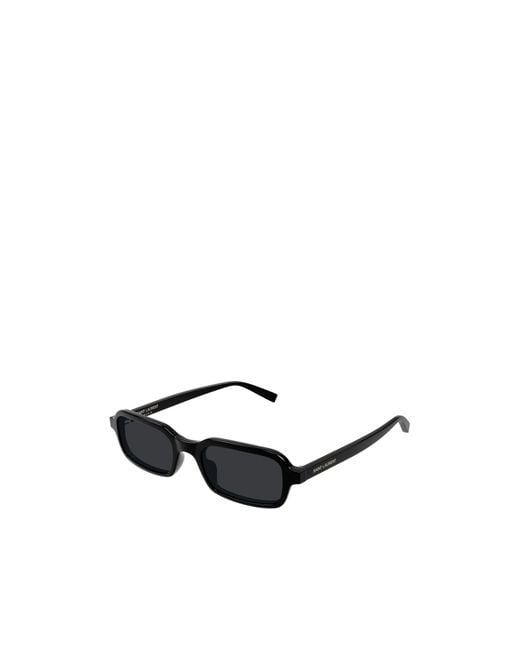 Saint Laurent White Rectangle Sunglasses
