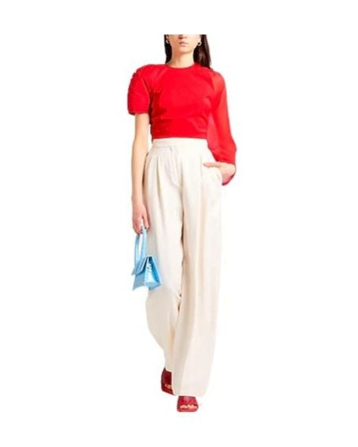 Jacquemus Red Cropped Top