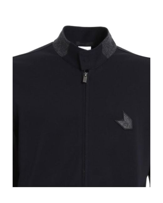 Armani Collezioni Blue Logo Jacket for men