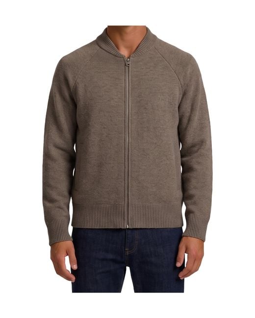 Lisa Yang Brown Fionn Cardigan Jacket for men