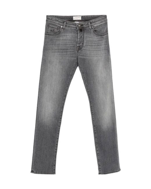 Jacob Cohen Gray Five-Pocket Jeans for men