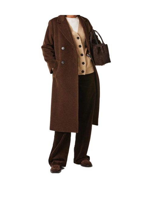 Weekend by Maxmara Brown Structured Long Coat