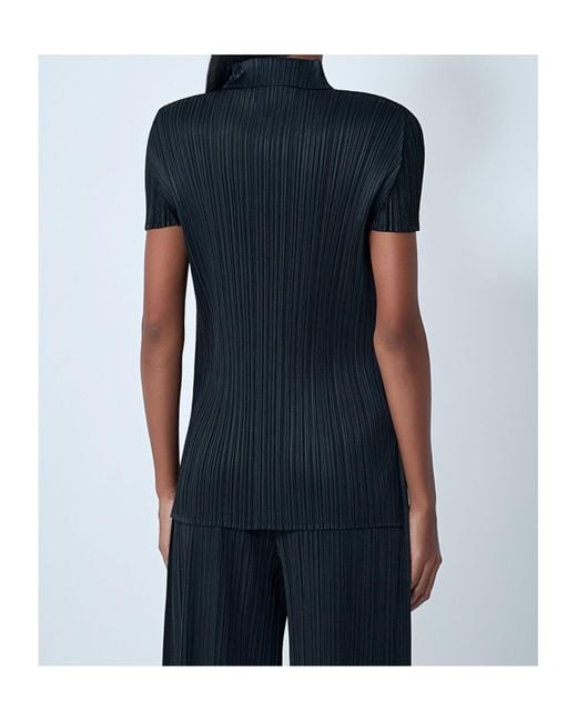 Pleats Please Issey Miyake Black Pleats Please Issey Miyake Monthly Colors August Top