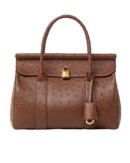 Loro Piana Brown Loom Bag L25