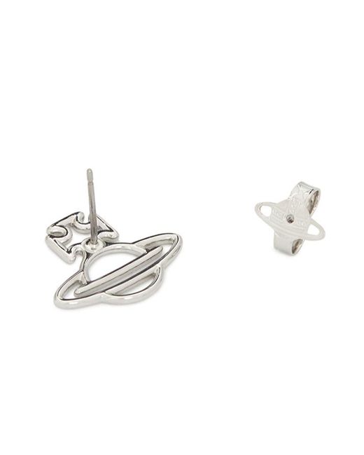 Vivienne Westwood White Logo Earrings