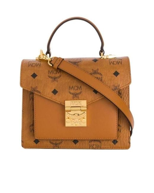 MCM Brown Monogram Print Tote