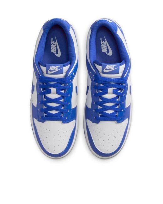 Nike Blue Dunk Low-Top Swoosh Sneakers for men
