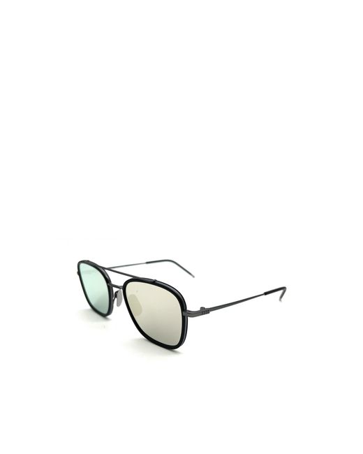 Thom Browne Metallic Eyewear Aviator Frame Sunglasses for men