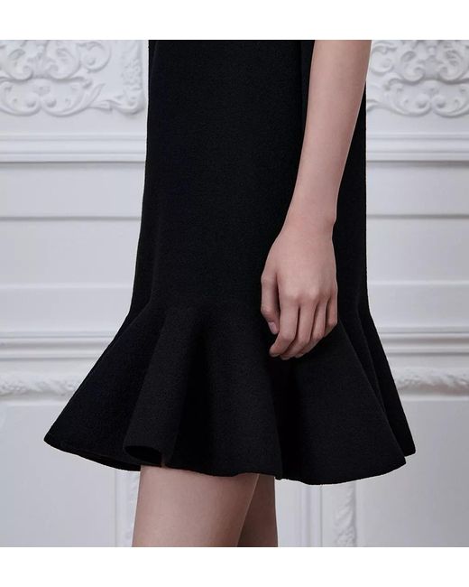 Dior Black Godet Dress
