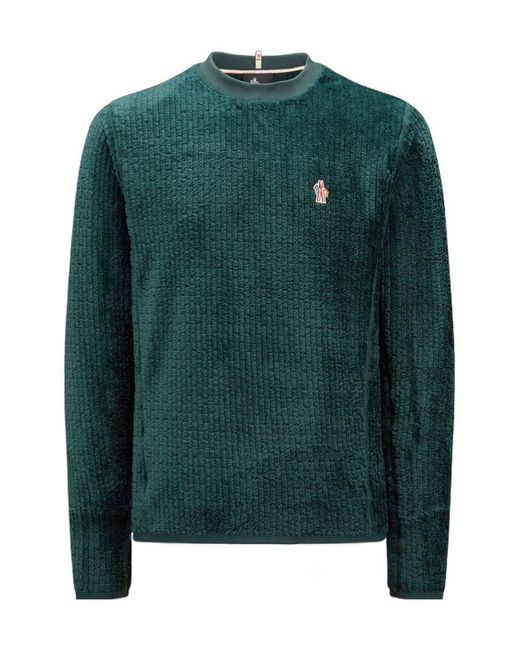 Moncler Green Fleece Sweatshirt for men