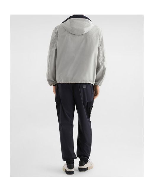 Dolce & Gabbana Gray Hooded Zip Jacket for men