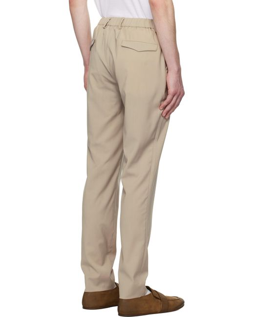 Barena Natural Half-Elastic Waist Casual Pants for men