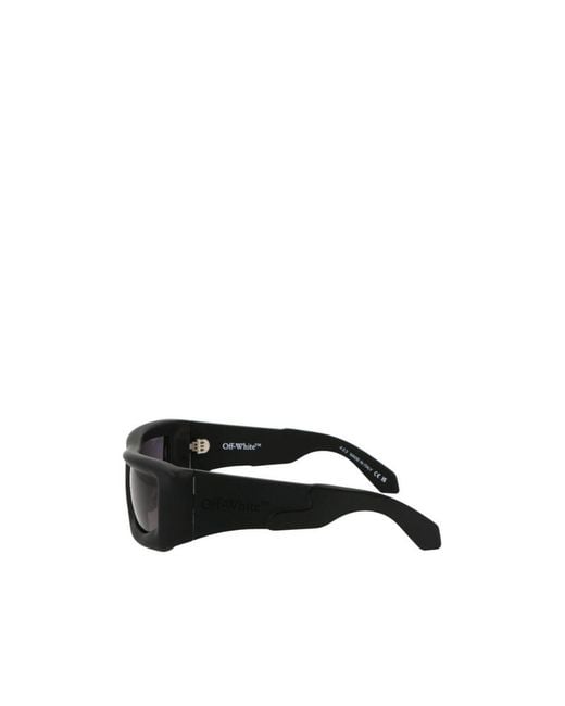 Off-White c/o Virgil Abloh White Rectangular Frame Sunglasses for men