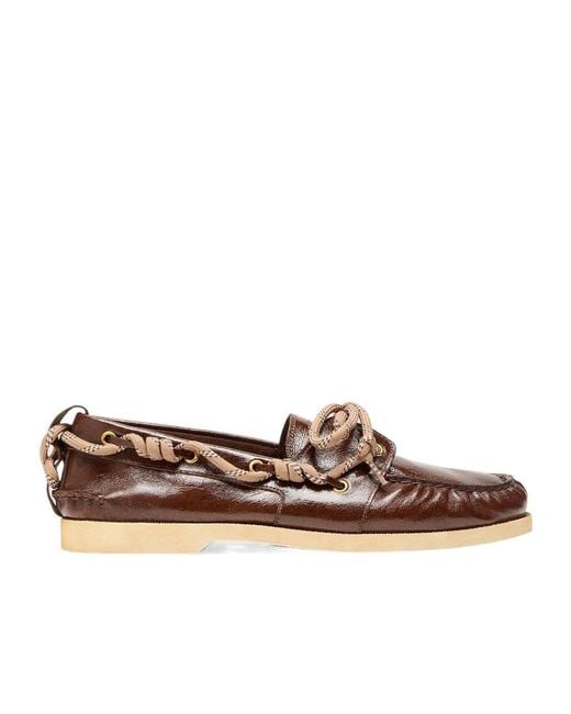 Golden Goose Deluxe Brand Brown Cruise Lace-Up Loafers for men