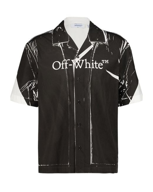 Off-White c/o Virgil Abloh Black Short-Sleeved Shirt for men