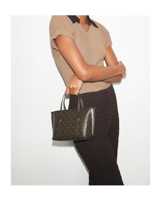 Tory Burch Brown Perry Mini Tote