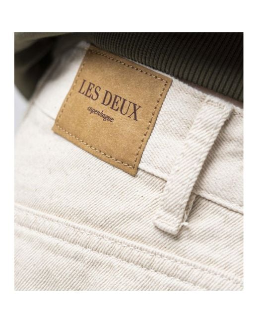 Les Deux White Straight-Leg Jeans for men