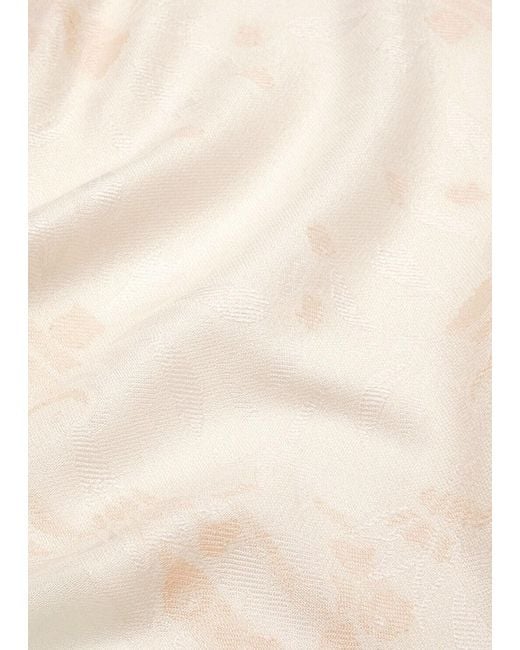 Loro Piana White Ramage Shawl