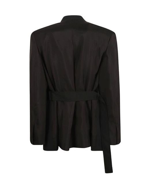 Jil Sander Black Open Belted Blazer