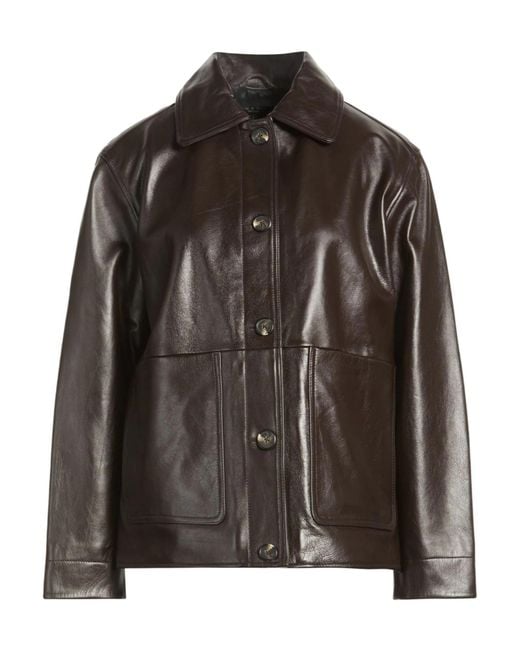 Rag & Bone Brown Simple Leather Jacket