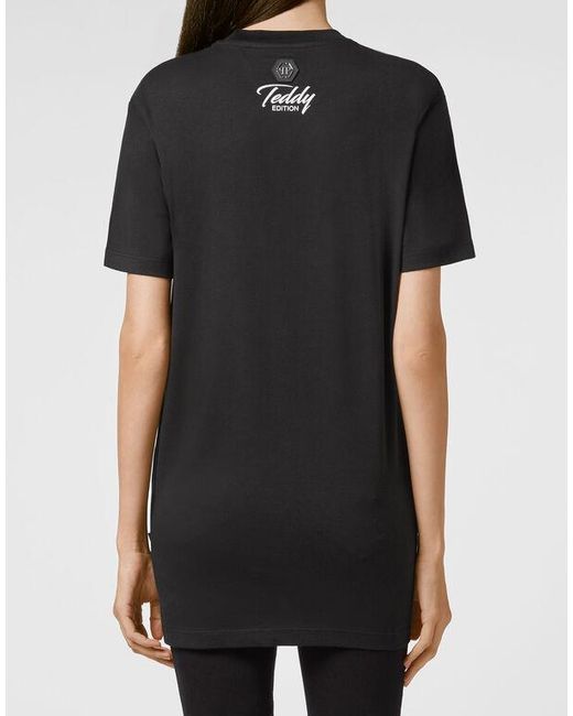 Philipp Plein Black Logo Details T-Shirt