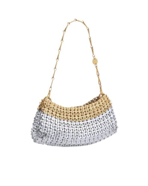 Rabanne White Rabanne 1969 Skyline Chain Clutch Bag